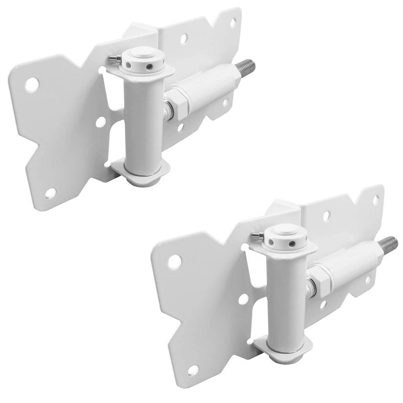 Jake Sales Self Closing Vinyl Fence Gate Single Gate Hardware Kit White (for Vinyl, PVC etc. Fencing) Fence Gate Kit - Single Fence Gate Kit has 2 Hinges and 1 Latch w/Screws (Lockable Both Sides) - Image 5